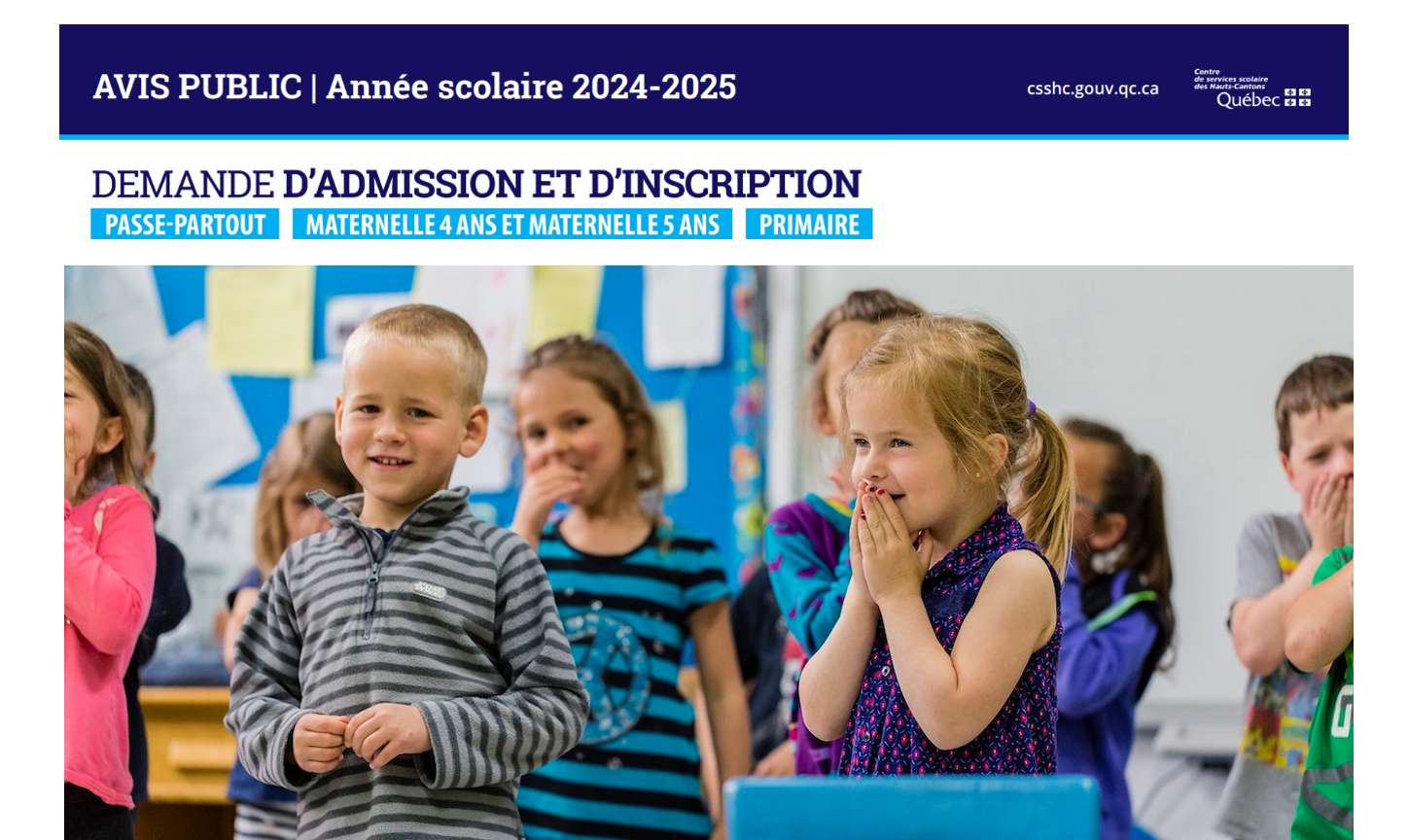 Demande D'admission Et D'inscription à Passe-Partout, Maternelle 4 Ans ...